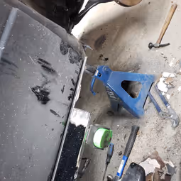 Custom rocker panel installation